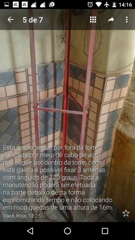 TORRE DE 15M NÃO AUTOPORTANTE NA CIDADE DO RJ, ACOMPANHA TODO O MATERIAL PARA ESTAIAMENTO. — Foto 4